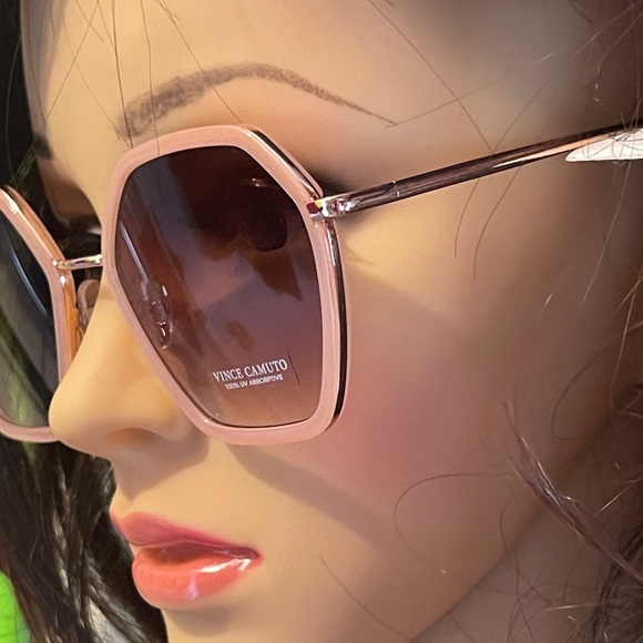 VINCE CAMUTO Metal Geometric Sunglasses In Rosegold 100% UV Protrction V… main image 11